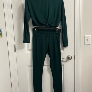 Fashion Nova Dark Green Jumpsuit